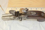 Engraved Gill Four Shot Tap-Action Flintlock Pistol .40 Caliber - 7 of 10