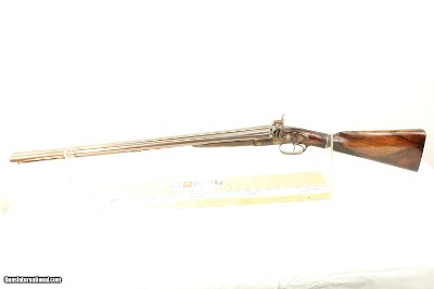 I. Hollis and Sons, London Muzzle-Loading Percussion 17 Gauge Shotgun.