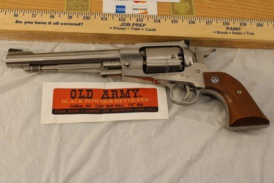 Ruger Old Army Stainless Steel .44 Caliber Percussion Revolver - Image 2 of 6