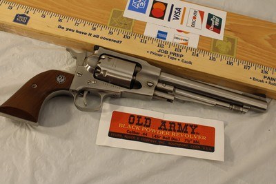 Ruger Old Army Stainless Steel .44 Caliber Percussion Revolver - Image 1 of 6
