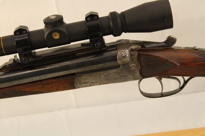Double Rifle made on a Sauer Action .450 3 1/4