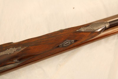 Alex Henry Percussion Double Rifle with Damascus Barrels .52 Caliber - Image 14 of 15