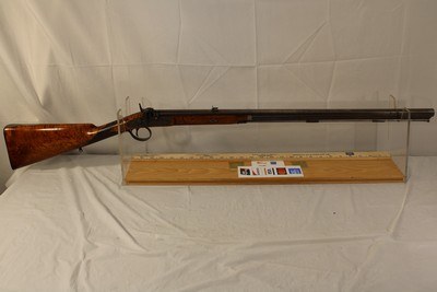 Durs Egg Percussion Damascus barrel Rifle .40 Caliber - Image 7 of 12