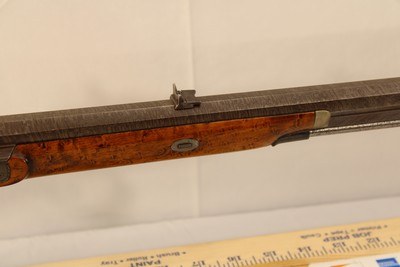 Durs Egg Percussion Damascus barrel Rifle .40 Caliber - Image 3 of 12