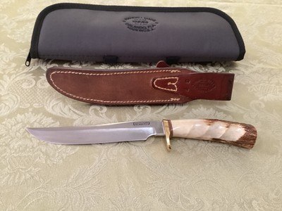 Randall Vintage Hunter 3-7 Knife w/ Rough back sheath - Image 4 of 15