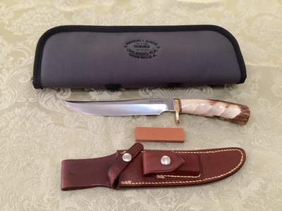 Randall Vintage Hunter 3-7 Knife w/ Rough back sheath - Image 1 of 15