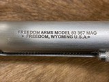 NEW FREEDOM ARMS MODEL 83 PREMIER GRADE 357 REMINGTON MAGNUM WITH MANY FACTORY UPGRADES - LAYAWAY AVAILABLE - 12 of 19