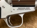 NEW FREEDOM ARMS MODEL 83 PREMIER GRADE 44 REMINGTON MAGNUM WITH MANY FACTORY UPGRADES - 4 of 20