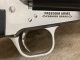 NEW FREEDOM ARMS 83 PREMIER GRADE REVOLVER, 454 CASULL & FITTED 45 COLT CYLINDER, MANY FACTORY UPGRADES - LAYAWAY AVAILABLE - 6 of 22