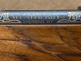 FREE SAFARI - NEW WEATHERBY MARK V WYOMING GOLD COMMEMORATIVE LIMITED EDITION RIFLE NO. 70 OF 200 W/ LEATHER CASE - 17 of 25