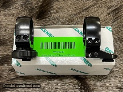 NEW RECKNAGEL 30MM SWING OFF PIVOT MOUNTS FOR THE RIGBY BIG GAME & MAUSER M98 MAGNUM DOUBLE SQUARE BRIDGE RIFLES