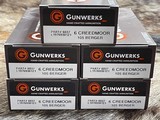 NEW GUNWERKS AMMUNITION 6MM CREEDMOOR 105 GR BERGER VLD SAME LOT - 100 RDS - 2 of 3