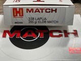 NEW, 40 ROUNDS HORNADY 338 LAPUA AMMO 285 GR ELD MATCH 82300 - 2 of 5