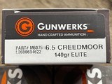 NEW 100 RDS GUNWERKS AMMUNITION 6.5 PRC 140 GR BERGER ELITE HUNTER SAME LOT - 1 of 3