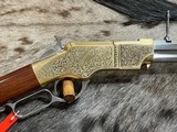 NEW RARE 1860 HENRY ENGRAVED "WHITE" RIFLE 45 COLT 24" UBERTI TAYLORS - LAYAWAY AVAILABLE - 1 of 15