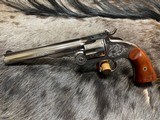 NEW ENGRAVED UBERTI SCHOFIELD NICKEL FRAME 45 COLT 7" BARREL WOOD GRIPS - LAYAWAY AVAILABLE - 15 of 25