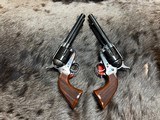NEW PAIR SHORT STROKED UBERTI 1873 CATTLEMAN SMOKE WAGON 357 MAG 5.5" - LAYAWAY AVAILABLE - 3 of 21