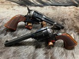 NEW PAIR SHORT STROKED UBERTI 1873 CATTLEMAN SMOKE WAGON 357 MAG 5.5" - LAYAWAY AVAILABLE - 2 of 21