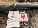 FREE SAFARI, NEW RUGER M77 HAWKEYE ALASKAN STAINLESS 375 RUGER 20