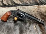 NEW HAND ENGRAVED UBERTI 1877 SCHOFIELD DELUXE 44-40 7