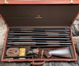 NIB BROWNING CITORI GRADE 7 SKEET 4 BARREL SET 12GA 20GA 28GA 410 LEATHER FITTED CASE 013343403 - LAYAWAY AVAILABLE - 1 of 25