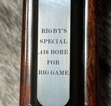 FREE SAFARI, NEW JOHN RIGBY BIG GAME DSB 416 RIGBY MAUSER ACTION GRADE 5 WOOD - LAYAWAY AVAILABLE - 11 of 25