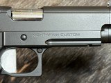 NEW NIGHTHAWK CUSTOM FIRE HAWK GOV'T 9MM W/ DOUBLE STACK & IOS UPGRADES - LAYAWAY AVAILABLE - 7 of 19