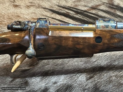 NEW MAUSER 98 MAGNUM 125TH ANNIVERSARY MODEL 375 H&H NO. 1 RIFLE W/ FITTED CASE