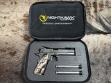 NEW NIGHTHAWK CUSTOM VIP BLACK GOV'T 1911 45 ACP W/ MAMMOTH IVORY GRIPS - LAYAWAY AVAILABLE - 22 of 25