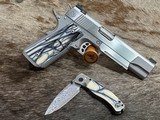 NEW NIGHTHAWK CUSTOM FALCON GOV'T 1911 10MM W/ MATCHING MAMMOTH IVORY KNIFE - LAYAWAY AVAILABLE - 1 of 25