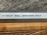 FREE SAFARI, NEW BROWNING X-BOLT WHITE GOLD MEDALLION MAPLE 270 WSM 035332248 - LAYAWAY AVAILABLE - 9 of 23