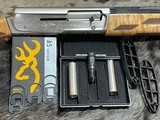 NEW BROWNING A5 ULTIMATE MAPLE ENGRAVED NICKEL 12GA 3