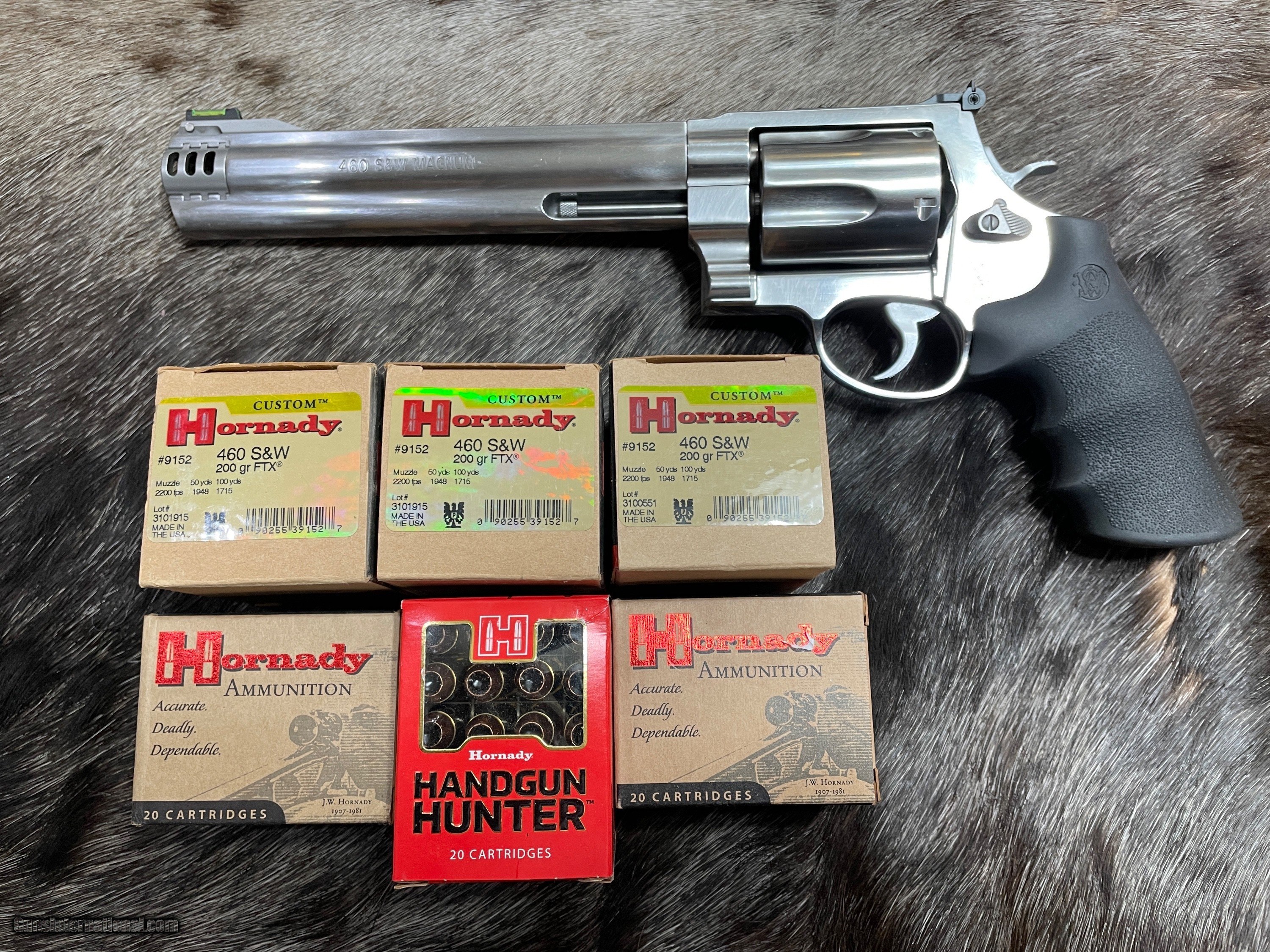 SMITH & WESSON 460XVR X-FRAME 460 S&W MAG REVOLVER W/ AMMO & SCOPE ...