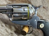 NEW RUGER SASS VAQUERO STAINLESS 357 MAG 4.62