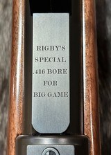 FREE SAFARI, NEW JOHN RIGBY BIG GAME DSB 416 RIGBY MAUSER ACTION GRADE 5 - LAYAWAY AVAILABLE - 11 of 25