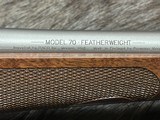FREE SAFARI, NEW WINCHESTER MODEL 70 STAINLESS STEEL FEATHERWEIGHT 6.5 CREEDMOOR 22