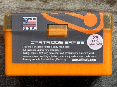 NEW ADG UNPRIMED 300 PRC BRASS BOX OF 50 ATLAS DEVELOPMENT GROUP 300PRC1-0RB