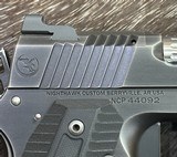 NEW NIGHTHAWK CUSTOM AGENT 2 GOV'T RECON 1911 45 ACP W/ MANY UPGRADES - LAYAWAY AVAILABLE - 6 of 19