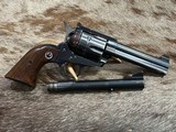 RUGER OLD MODEL BLACKHAWK 44 REM MAG, FLATTOP, 3-SCREW, NO TRANSFER BAR, 4-DIGIT S#, COMES WITH 2 BARRELS - 1 of 16