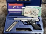 COLT 22 SEMI-AUTO PISTOL STAINLESS 22 LONG RIFLE GREAT CONDITION - 13 of 14