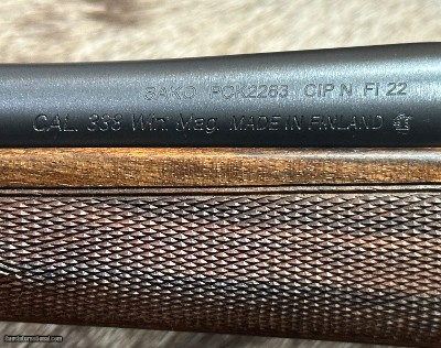 FREE SAFARI, NEW SAKO CUSTOM SHOP 85 BAVARIAN 338 WIN MAG HIGH GRADE WOOD - LAYAWAY AVAILABLE - Image 14 of 19