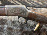 NEW BROWNING BL-22 GRADE II 22LR NICKEL ENGRAVED, WALNUT, 20