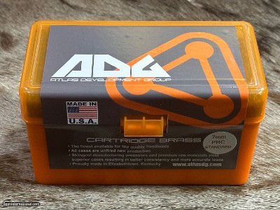 NEW ADG UNPRIMED 7mm PRC BRASS BOX OF 50 ATLAS DEVELOPMENT GROUP 7 PRC