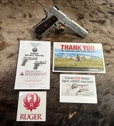 NEW RUGER SR1911 45 ACP LIMITED EDITION 75TH ANNIVERSARY ENGRAVED STAINLESS STEEL PISTOL - LAYAWAY AVAILABLE - 22 of 25