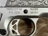 NEW RUGER SR1911 45 ACP LIMITED EDITION 75TH ANNIVERSARY ENGRAVED STAINLESS STEEL PISTOL - LAYAWAY AVAILABLE - 6 of 25