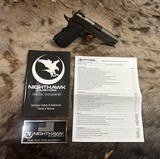 NEW NIGHTHAWK CUSTOM T3 OFFICER 1911 9MM W/ UPGRADES - LAYAWAY AVAILABLE - 21 of 25