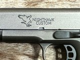 NEW NIGHTHAWK CUSTOM T3 OFFICER 1911 9MM W/ UPGRADES - LAYAWAY AVAILABLE - 19 of 25