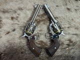 NEW LIMITED EDITION PAIR CONSECUTIVE SERIAL NUMBERS RUGER TALO SHORT SPUR VAQUERO 45 COLT 4.62