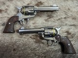 NEW LIMITED EDITION PAIR RUGER TALO SHORT SPUR VAQUERO 45 COLT 4.62