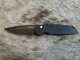 LIMITED EDITION NIGHTHAWK CUSTOM PROTECH TR3 DOUBLE STACK BLACK AUTOMATIC KNIFE